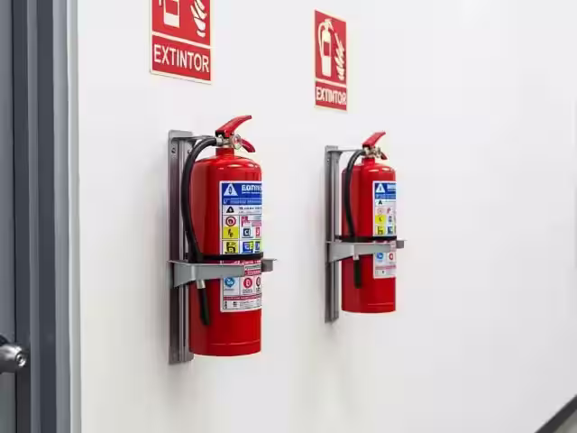 Soportes y Bases para Extintores